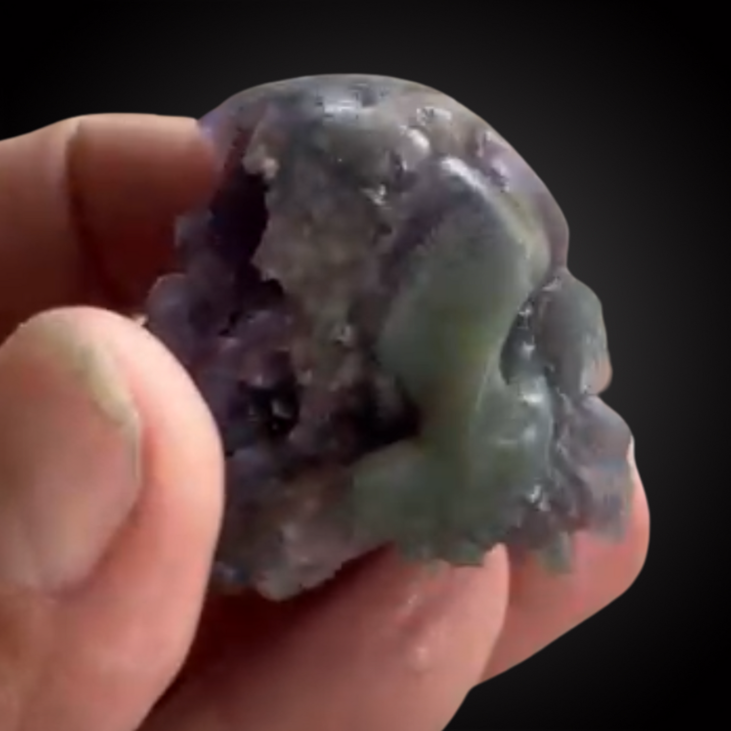 GRAPE AGATE SKULL