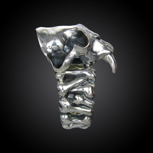 sterling silver Saber Tooth Ring