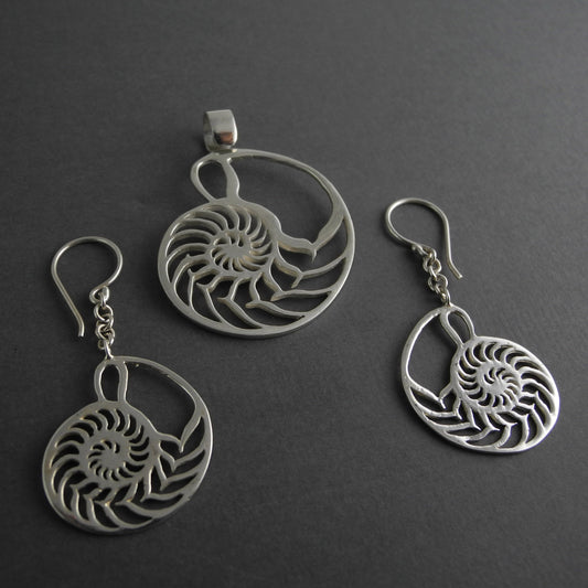 Ammonite Earrings