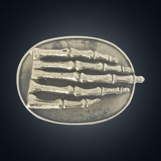 Bone Hand Belt Buckle
