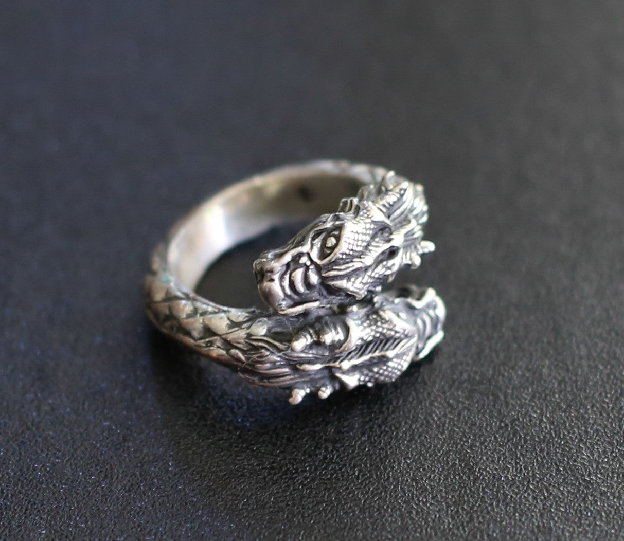 2 Headed Dragon Ring