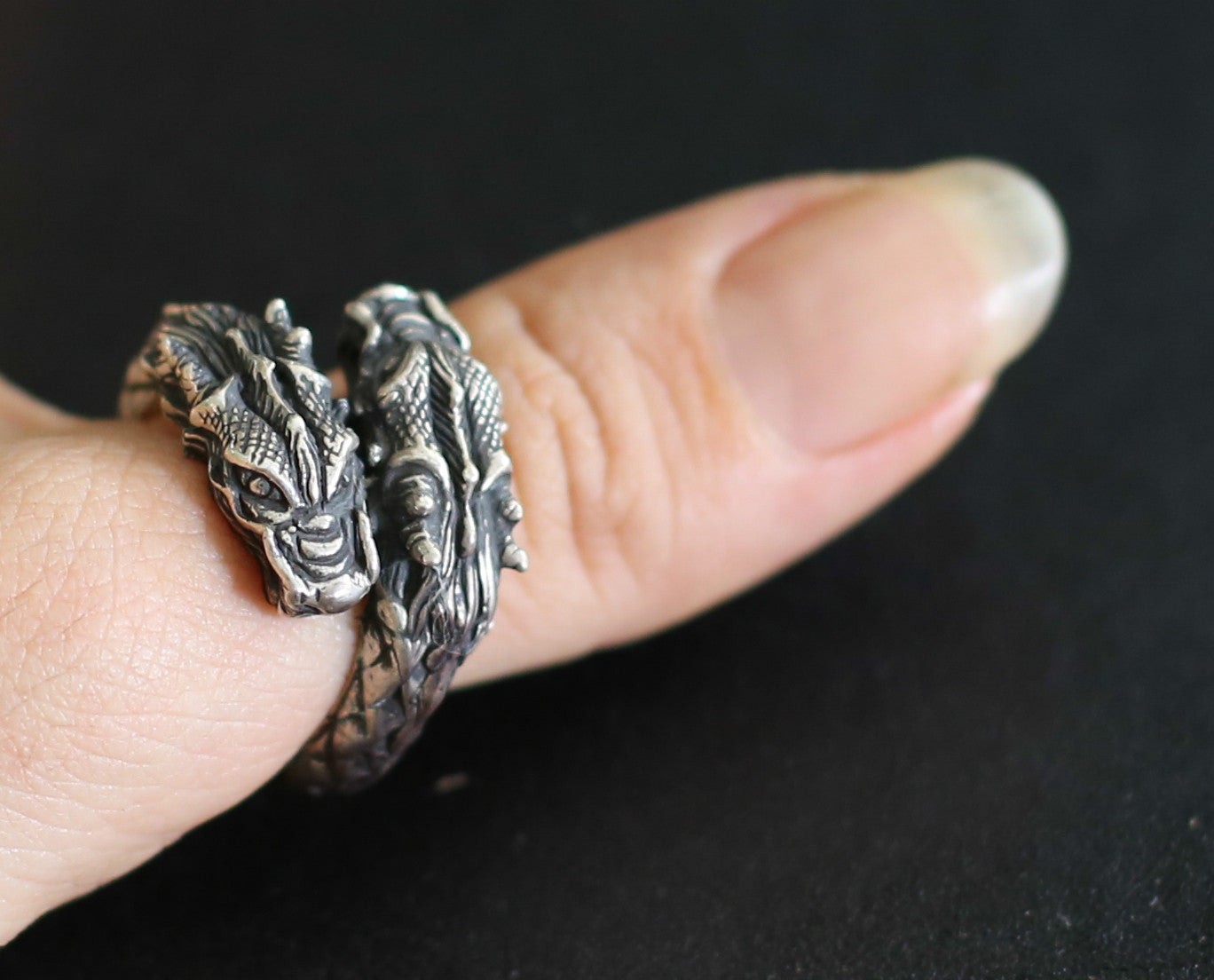 2 Headed Dragon Ring
