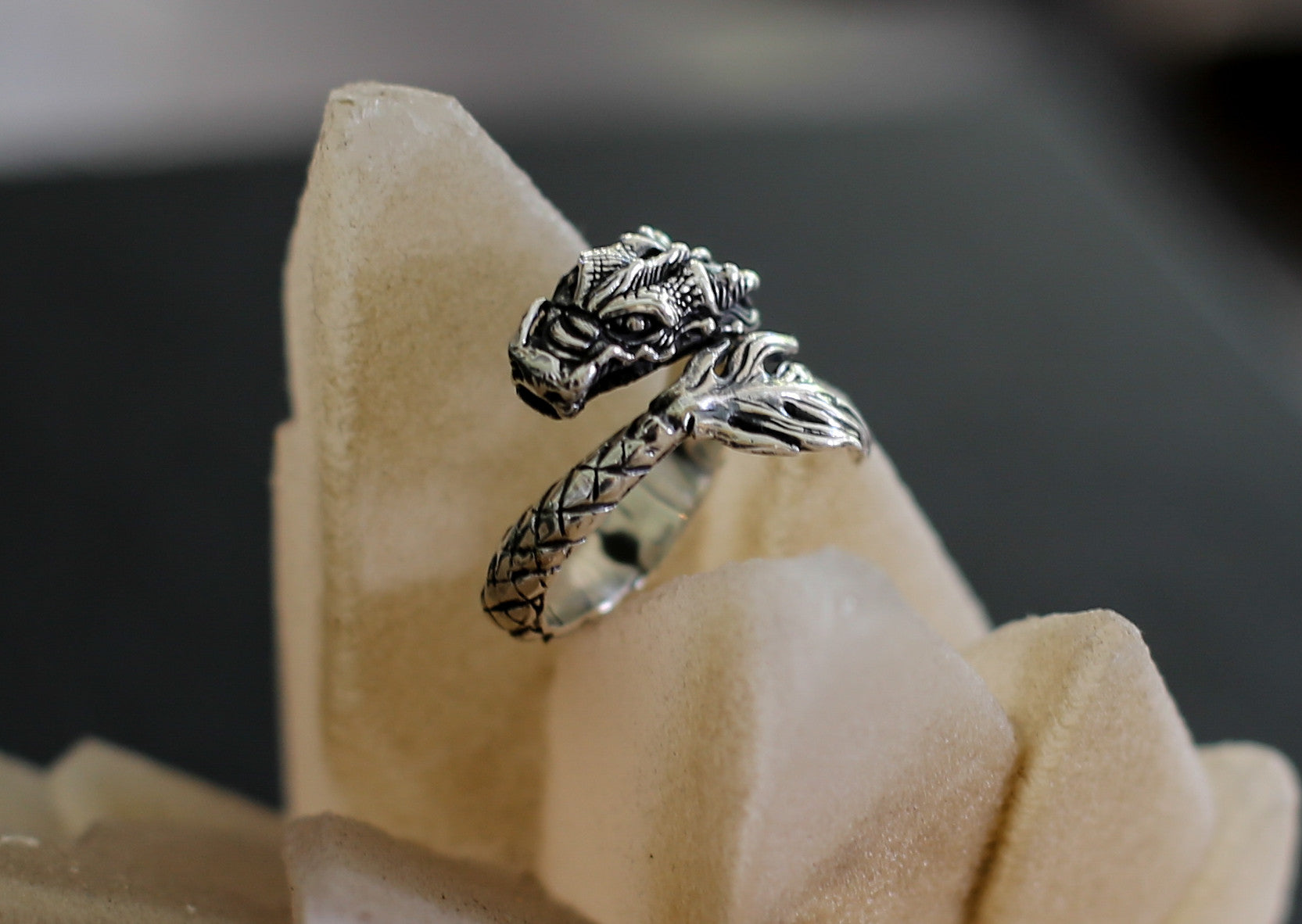 Dragon Ring with Tail