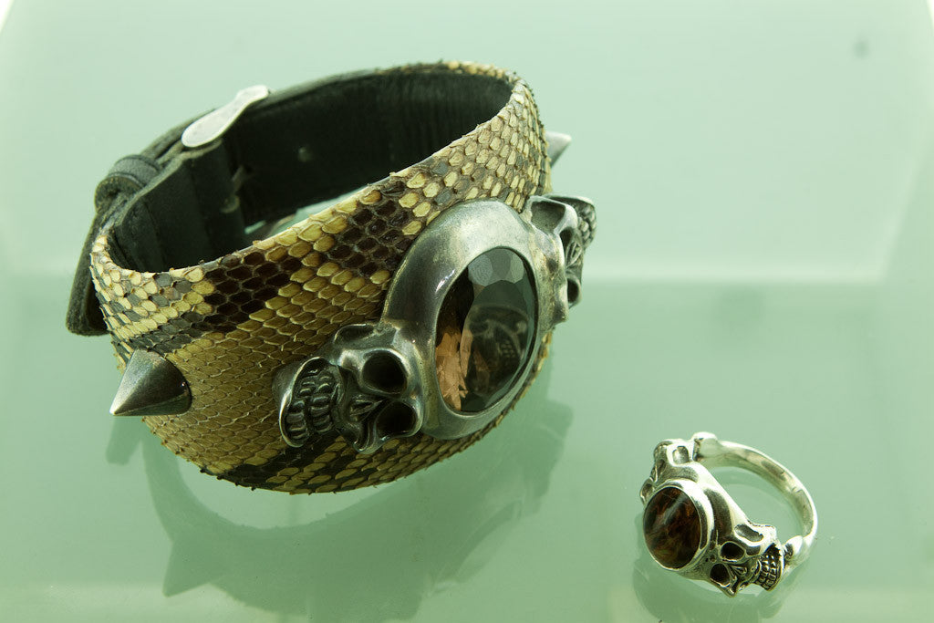 Skull Leather Bracelet