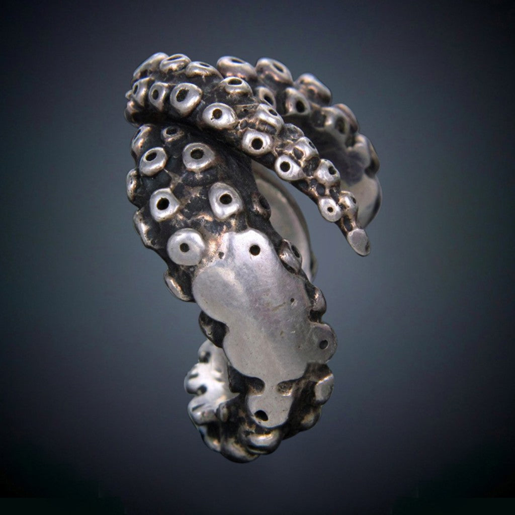 silver tentacle ring