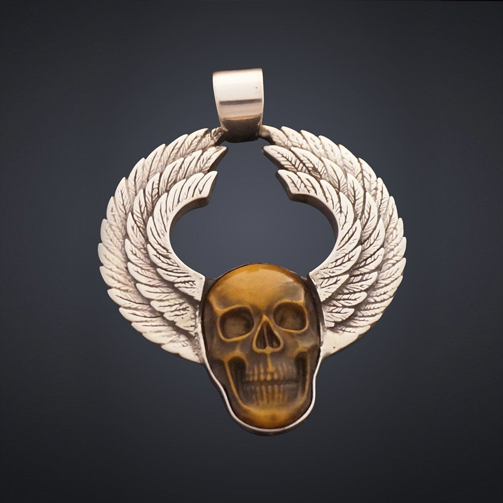 Winged Skull Pendant