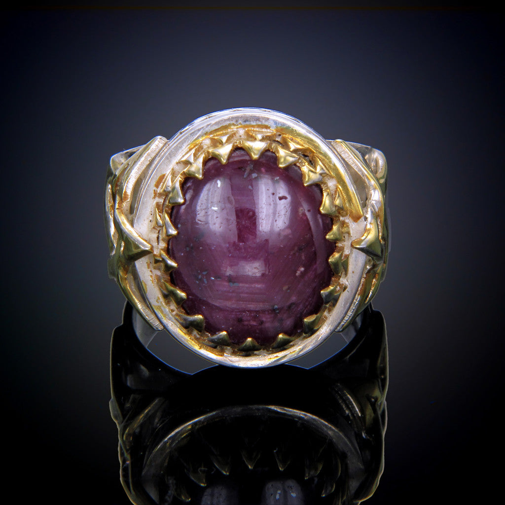 Star Ring with Gold Overlay