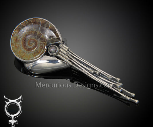 Ammonite Wired Pendant