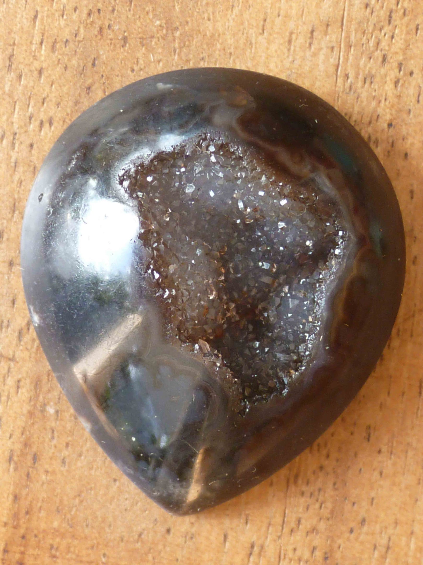 Natural agate drusy cabuchons