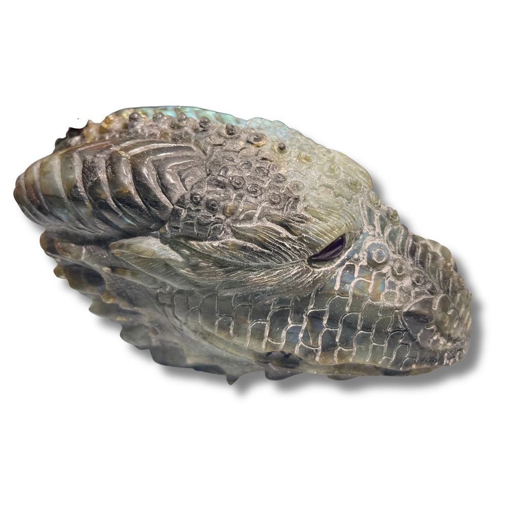 Labradorite Celtic dragon head
