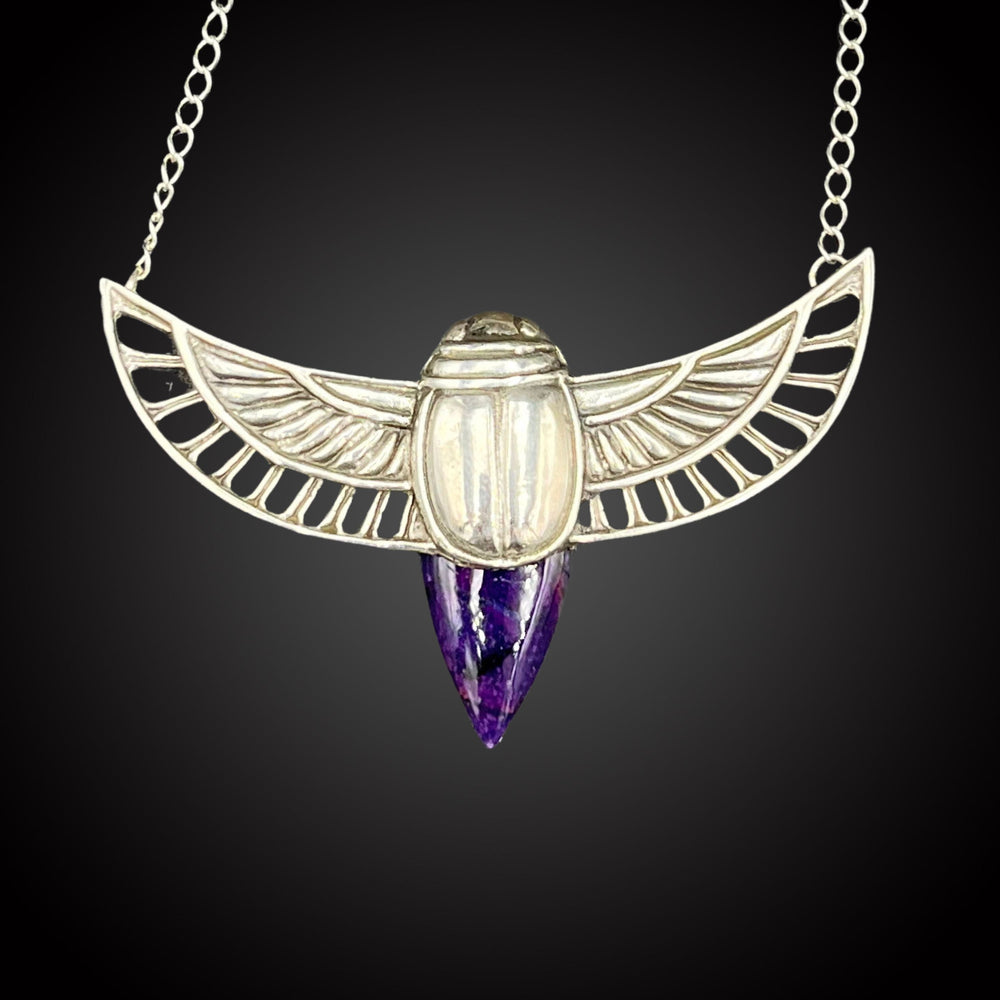 
                      
                        SCARAB BEETLE GEMSTONE PENDANT
                      
                    