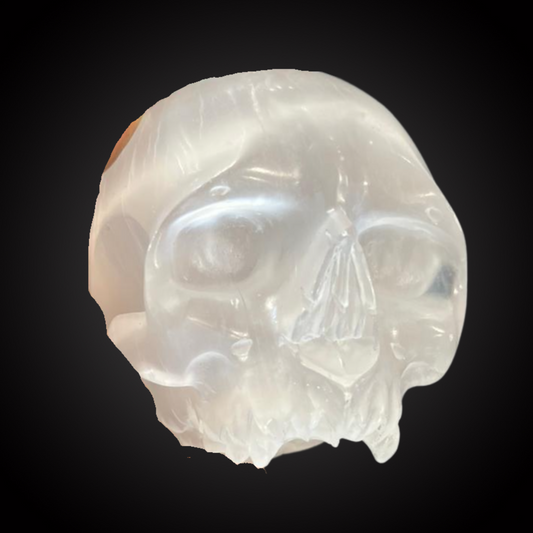 SELENITE SKULL