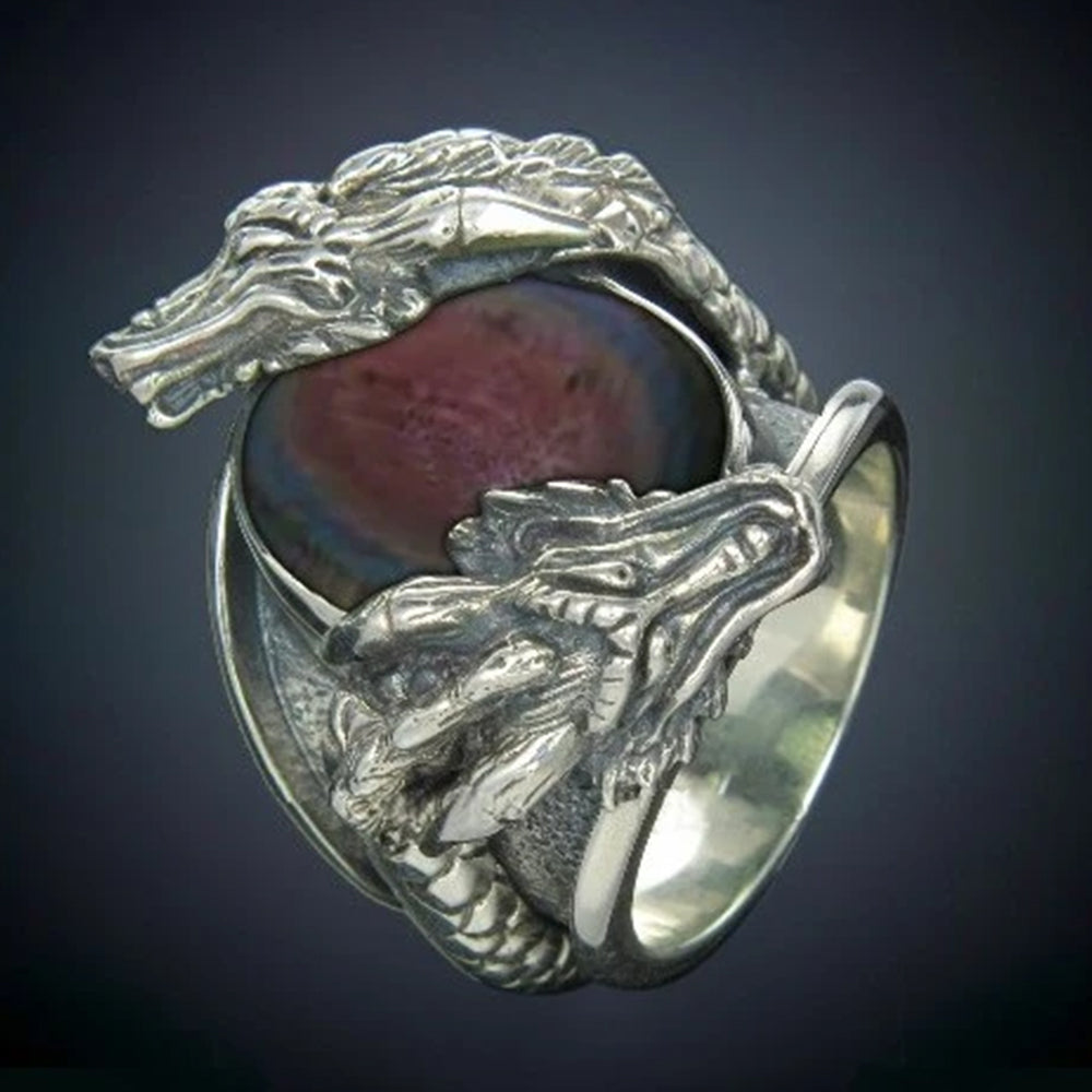 
                      
                        Rainbow Obsidian-dragon rings for women
                      
                    