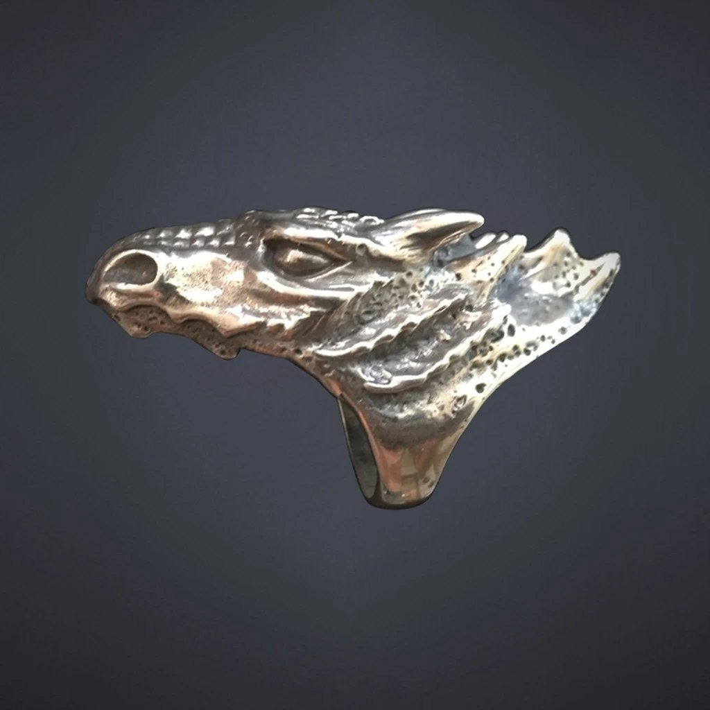 925 silver dragon ring 