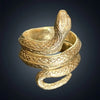 Gold Plated Brass Python ring