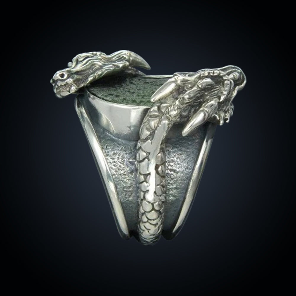
                      
                        Moldavite dragon ring
                      
                    