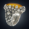 Amber Bubbles Ring