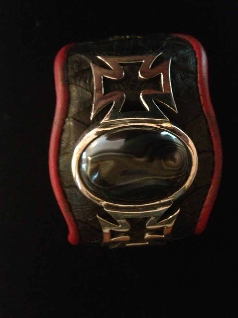 Maltese Leather Bracelet