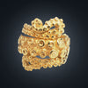 Gold Plated Brass  Octopus Tentacle Ring