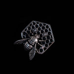 beehive pendant insect & silver jewelry
