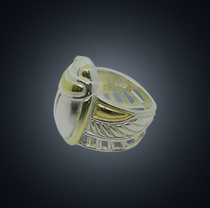Silver - Scarab Beetle Ring