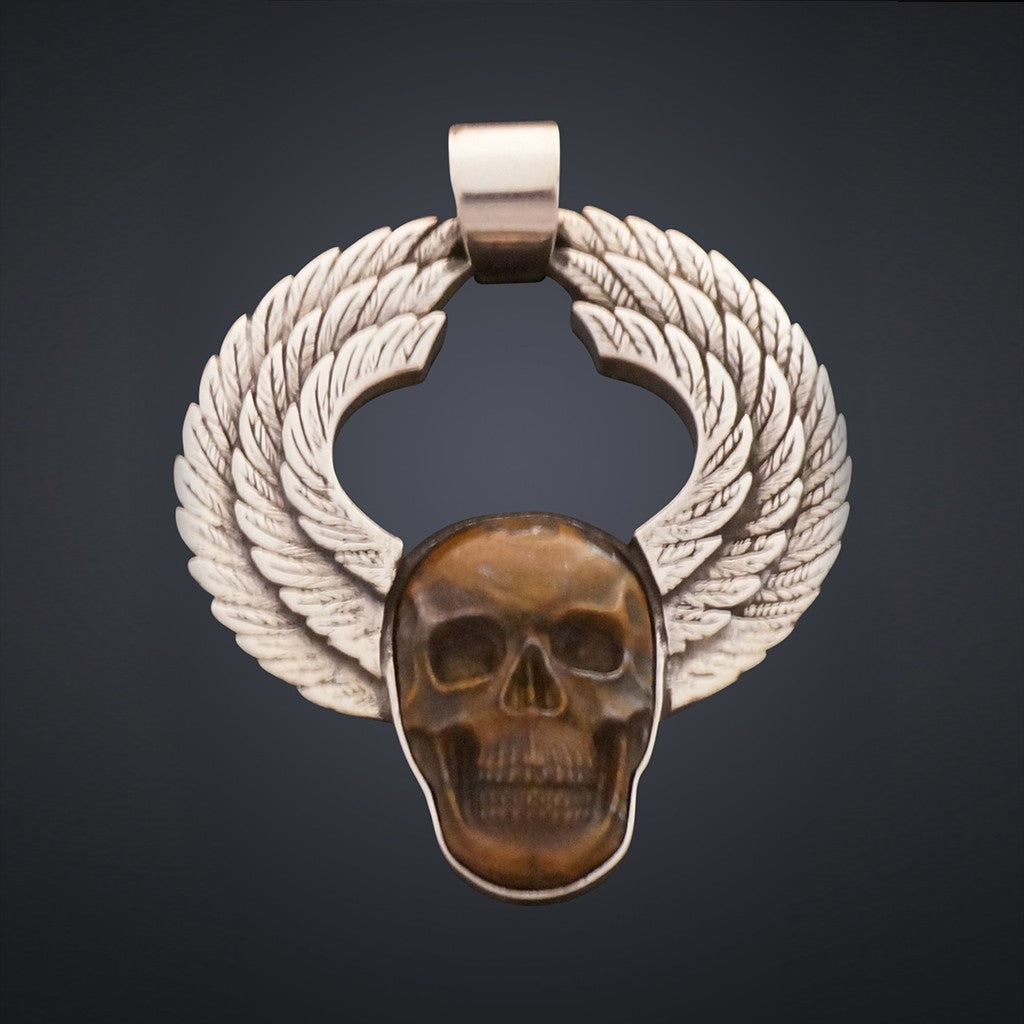 Winged Skull Pendant