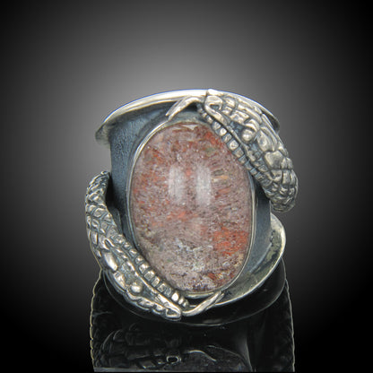 Snake Ring with Gold overlay