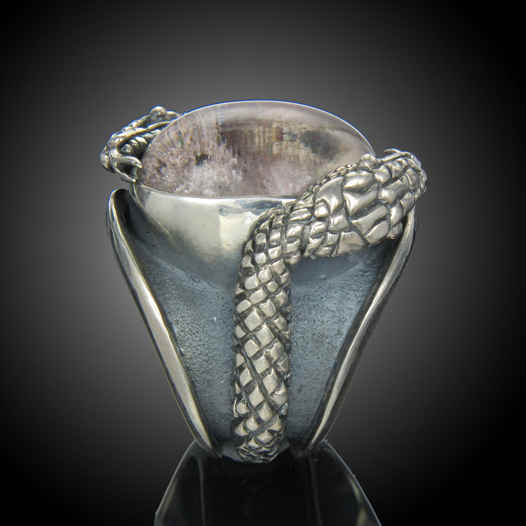 Snake Ring with Gold overlay