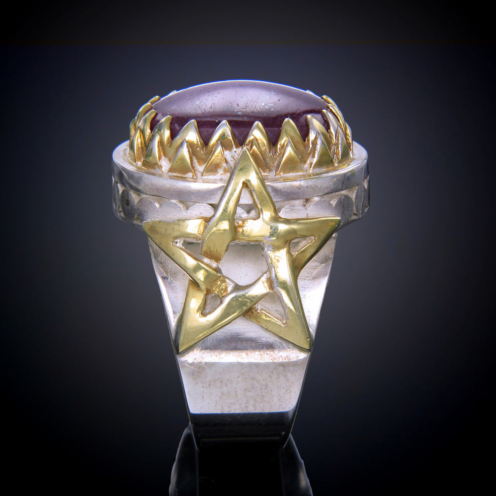 Star Ring with Gold Overlay