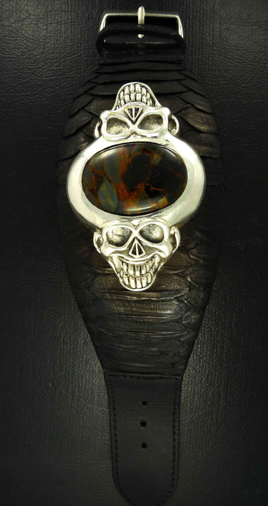 Skull Leather Bracelet