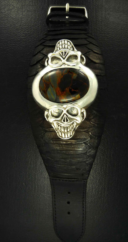 Skull Leather Bracelet